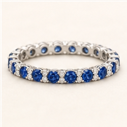 Emerald Cut Eternity Band